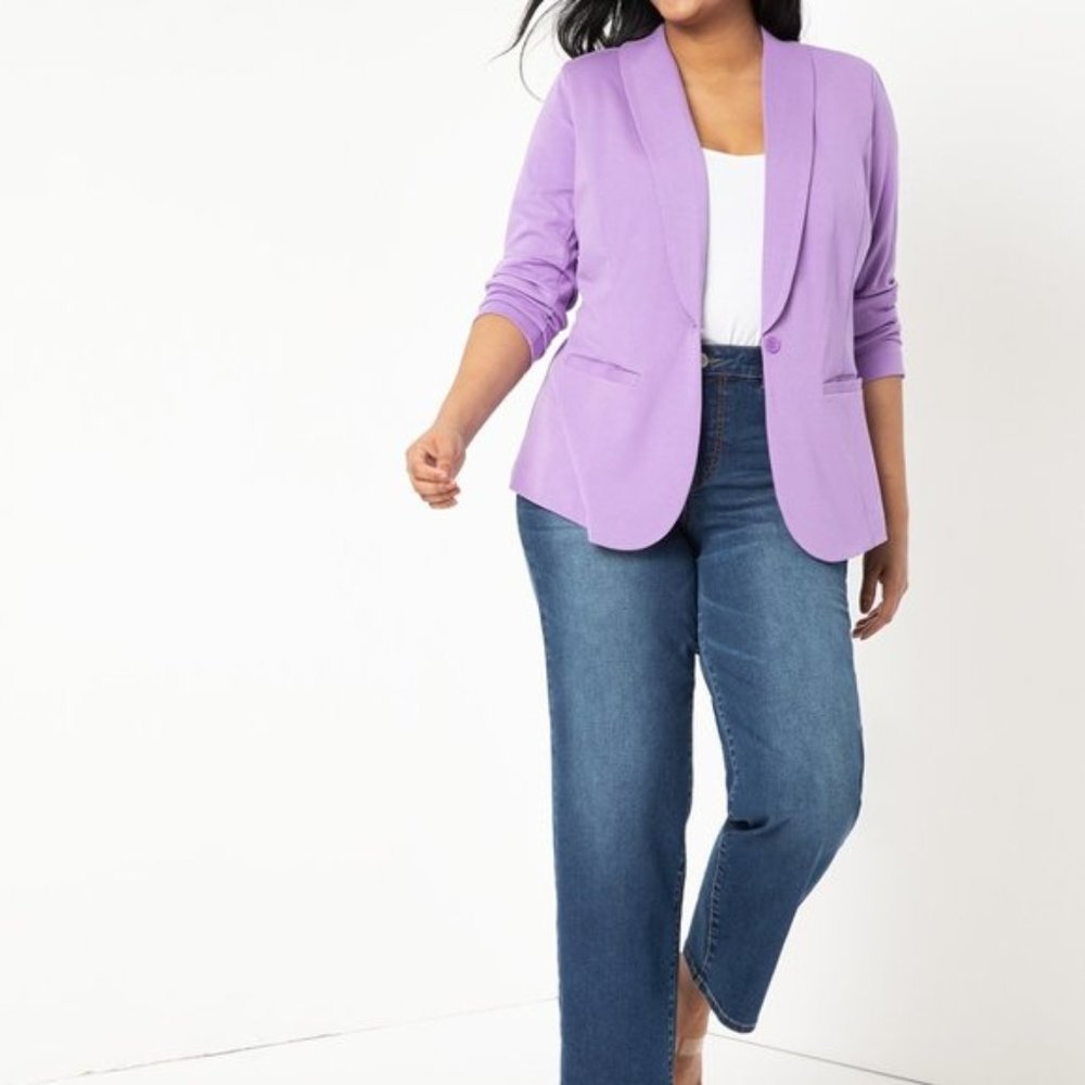NWT Eloquii Plus Size Ali Blazer Lilac Size 16